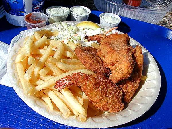 Fried shrimp cake