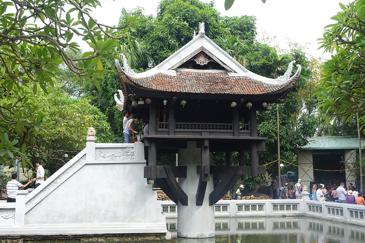One Pillar Pagoda on its single pillar