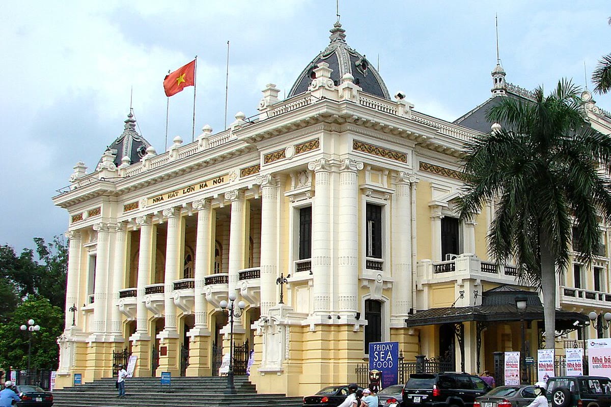 The Hanoi Opera House from the square