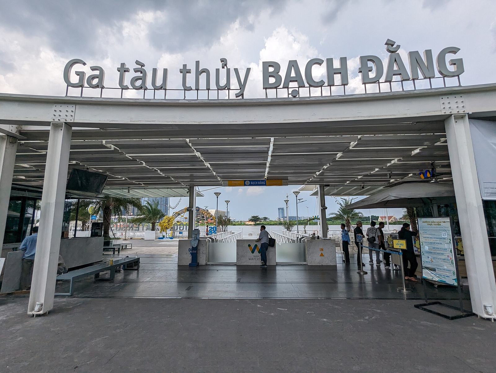 Bach Dang waterbus station ticket gates
