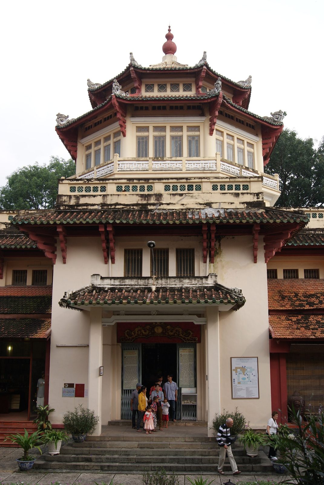Pagoda roof on the History Museum in Ho Chi Minh City