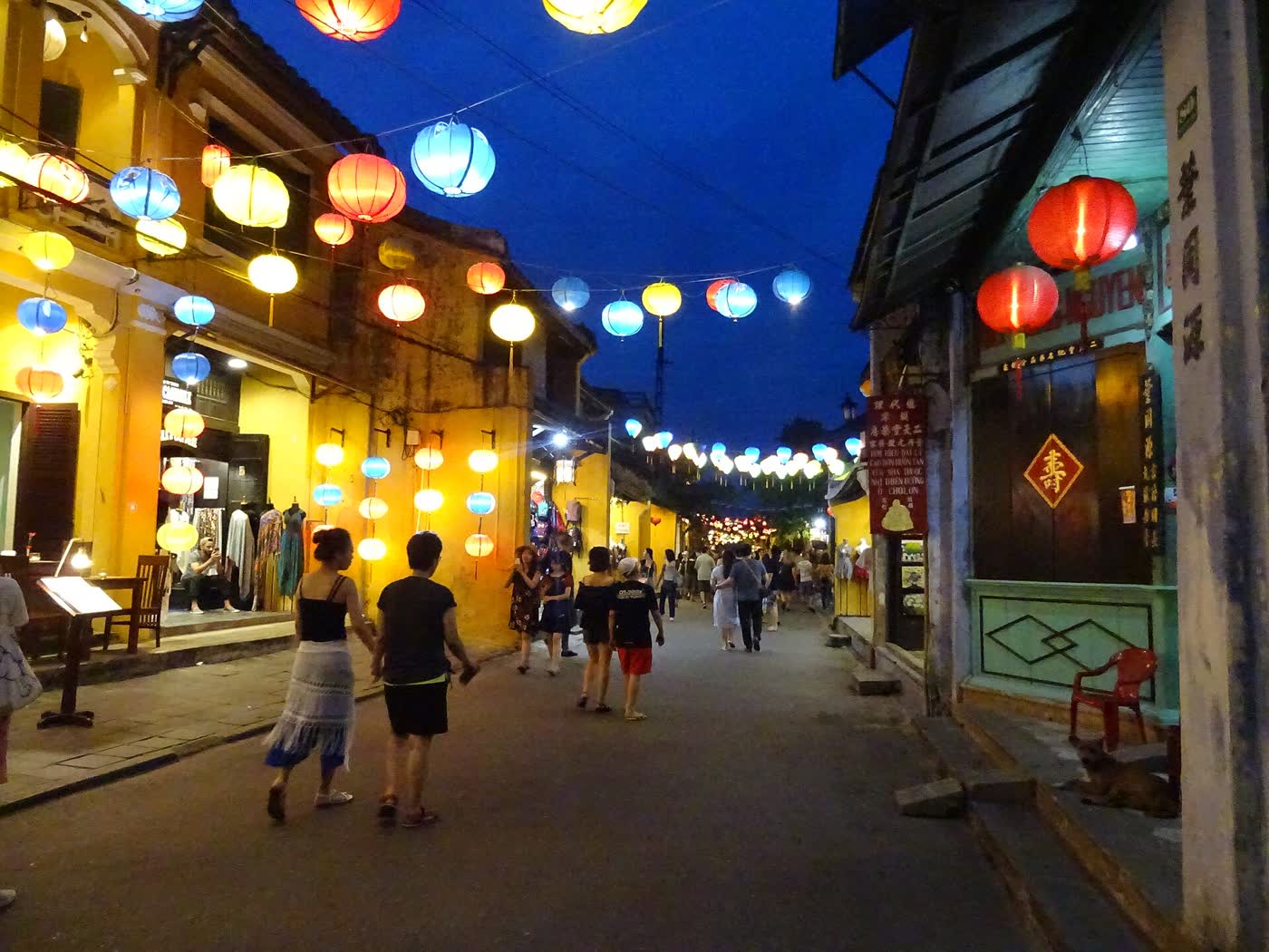 Old town after dark