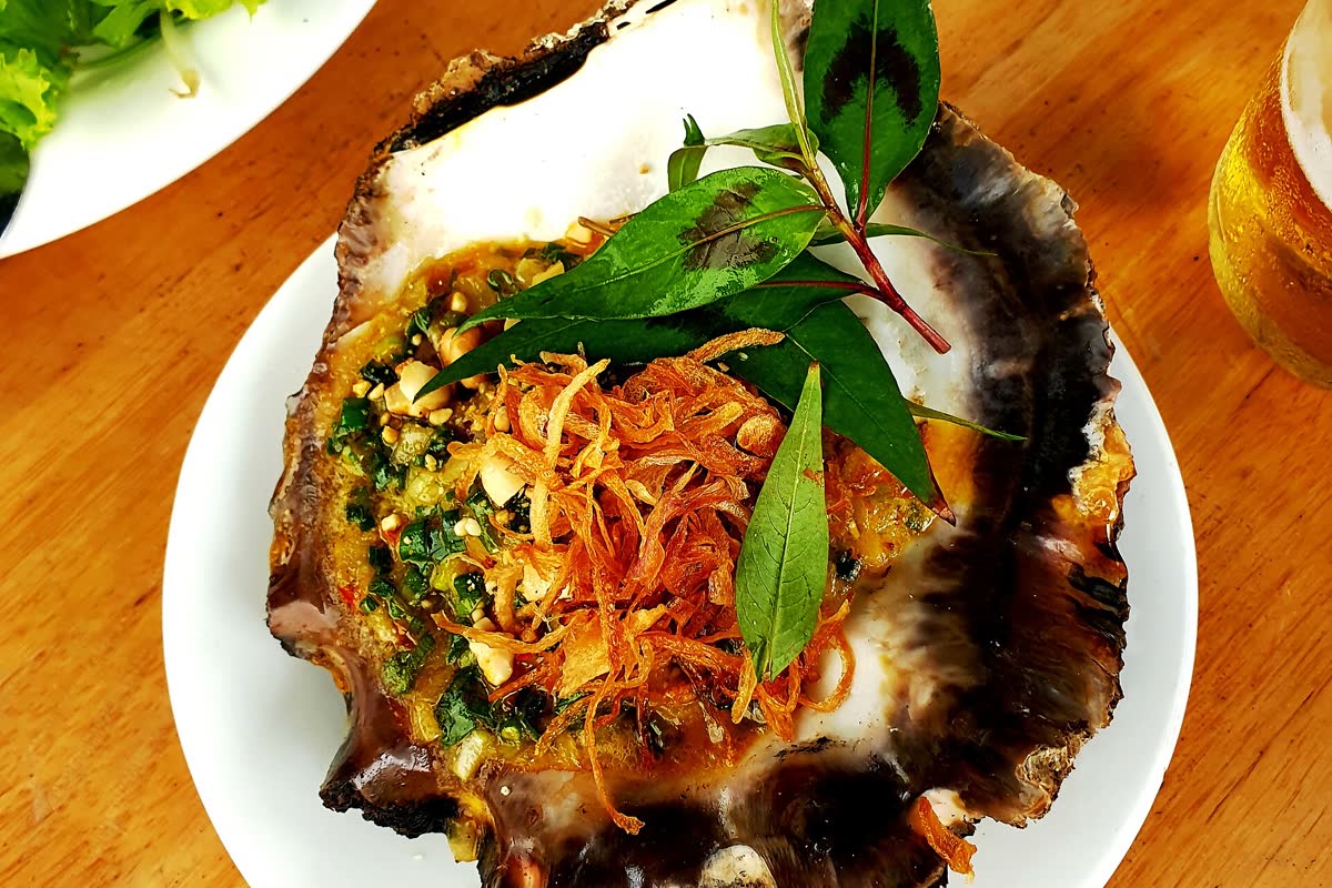 Hau nuong mo hanh, Hàu nướng mỡ hành