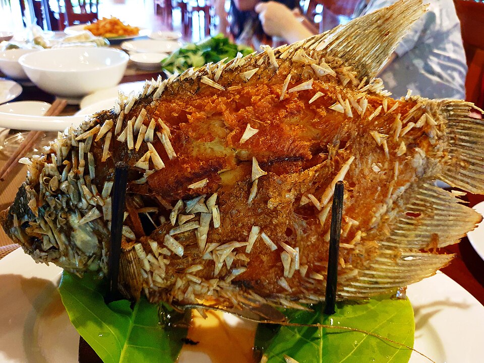 Ca tai tuong chien xu, Cá tai tượng chiên xù