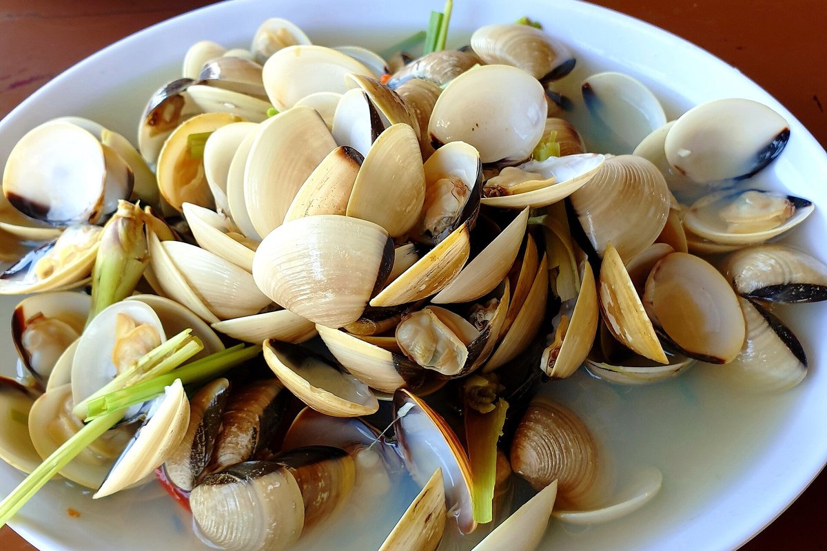 Steamed clam with xả, Ngao hấp xả