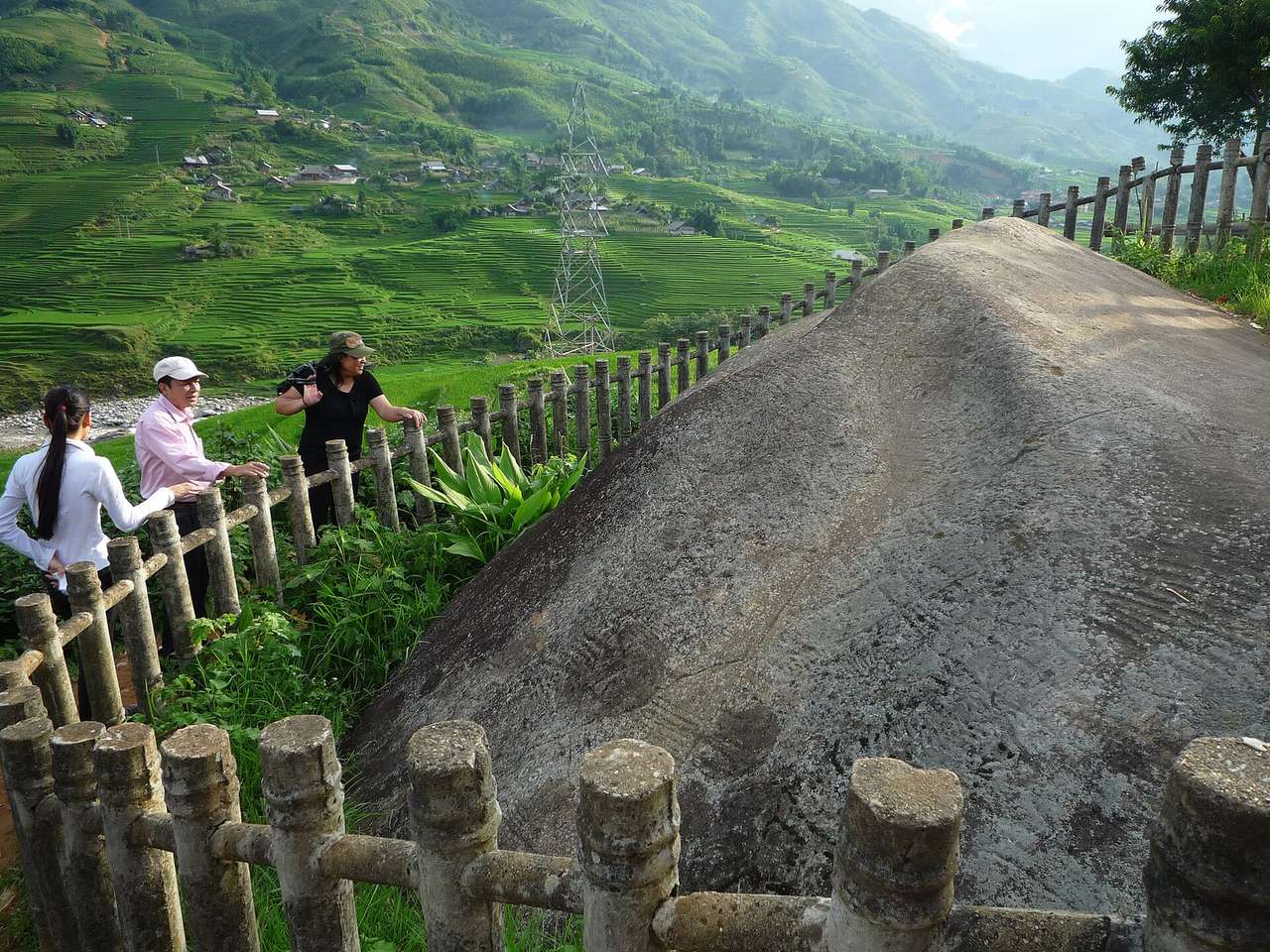 Carved stones